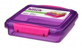 Контейнер для сэндвичей фиолетовый 450 мл Lunch Sistema 31646