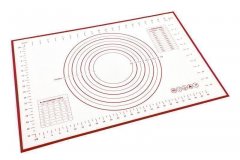Силиконовый коврик с разметкой 60х40см, красный TK 0495