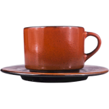 Пара чайная «Млечный путь оранжевый» 200 мл Борисовская Керамика 3141349