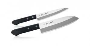 Набор из 2-х кухонных ножей Fuji Cutlery Tojuro (универсальный и сантоку) рукоять термопластик TJ-GIFTSET-A
