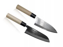 Набор из 2-х кухонных ножей Tadafusa (для рыбы и сантоку) рукоять дерево setB