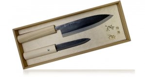 Набор из 2-х кухонных ножей Tadafusa для рыбы, рукоять дерево setF