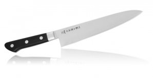 Набор из 3-х кухонных ножей Tojiro (сантоку, шеф и универсальный) рукоять эко-древево FT-032