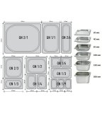 Гастроемкость (1/1) с ручками H=150 мм, L=530 мм, B=325 мм ProHotel 4013616