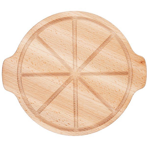 Доска для пиццы с 2 ручками PPwood бук, D=25 см 4091115