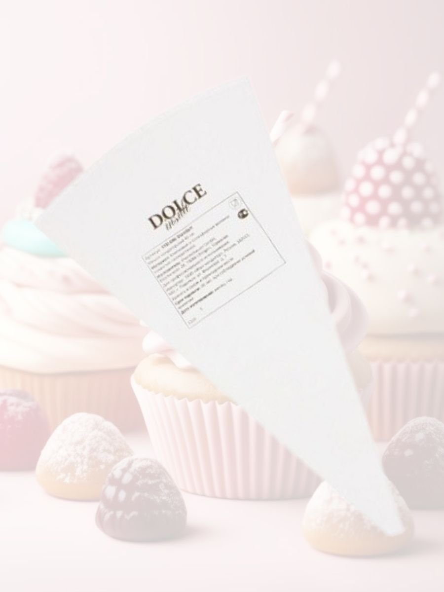 Мешок двойной кондитерский, многоразовый Dolce Inside хлопковый L=50 см