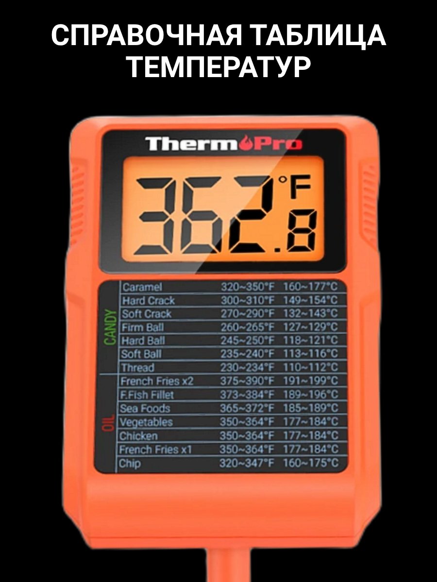 Кулинарный термометр цифровой для духовки, водонепроницаемый Thermopro TP510-2026