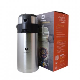 Термос с пневмонасосом (с помпой) Арктика 501-3000