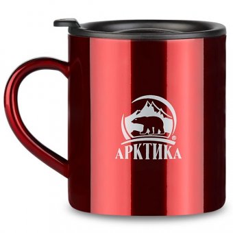 Термокружка невакуумная цветная Арктика 802-400 красная