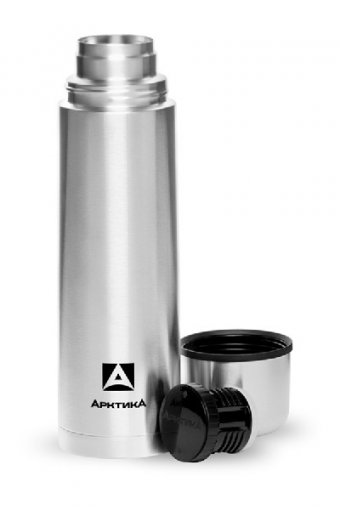 Термос с узким горлом Арктика 101-750 металлик
