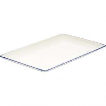 Блюдо прямоугольное «Блю дэппл» фарфор 26х16.8 см Steelite 3021793