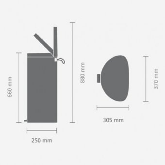 Мусорный бак с педалью (30л) FB Brabantia 103940