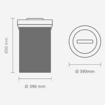 Мусорный бак Big Bin (60л) Brabantia 402043