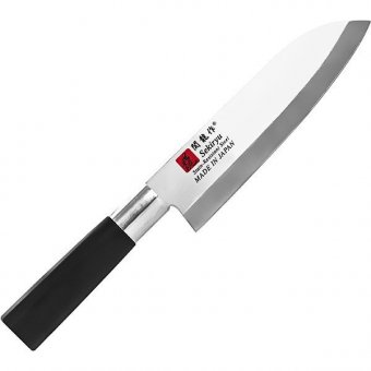 Нож кухонный Сантоку двусторонняя заточка L=29/16.5 см Sekiryu 4072473