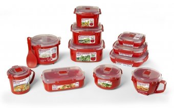 Контейнер низкий 880 мл Microwave Sistema 1105