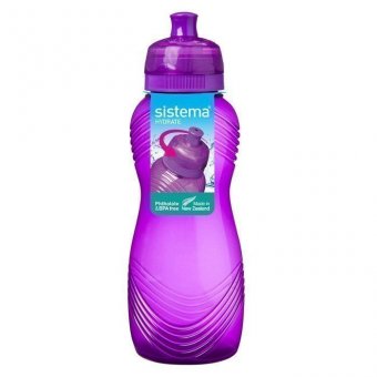 Бутылка для воды фиолетовая 600 мл Hydrate Sistema 600