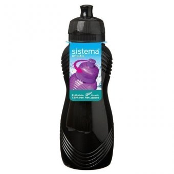 Бутылка для воды черная 600 мл Hydrate Sistema 600