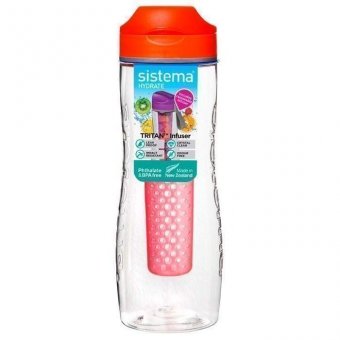 Бутылка для воды оранжевая из тритана 800 мл Hydrate Sistema 660