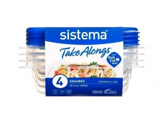 Набор контейнеров 669 мл (4 шт) TakeAlongs Sistema 54105