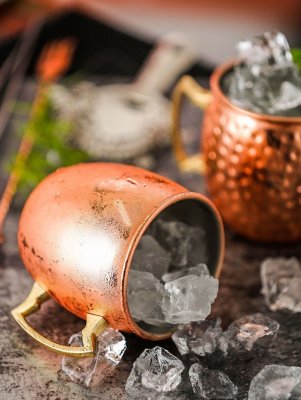 Кружка для коктейлей Московский мул медная 550 мл MUGS0002-CP