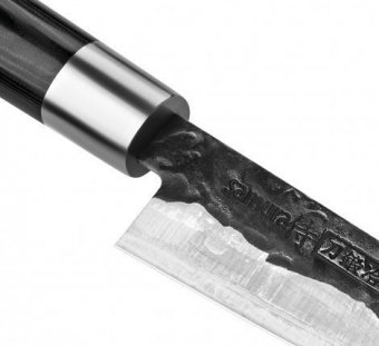 Набор: нож универсальный L=16,2 см, гвоздичное масло, салфетка Blacksmith Samura SBL-0023C/Y