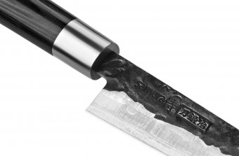 Набор: нож универсальный L=162 мм Samura Blacksmith, гвоздичное масло, салфетка SBL-0023C/K