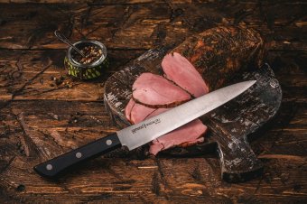 Нож кухонный для нарезки L=150 мм Samura Harakiri SHR-0045B/A
