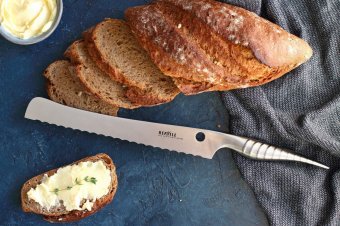 Нож кухонный для хлеба L=235 мм Samura Reptile SRP-0055/K