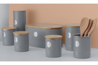 Емкость кухонная living серая 15х12,5 см арт. 1400.736V