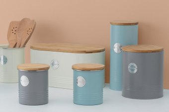 Емкость кухонная living серая 15х12,5 см арт. 1400.736V