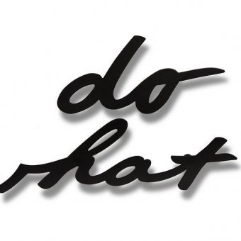 Надпись декоративная do what you love настенная черная, арт. 470170-040