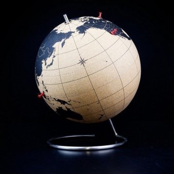 Малый пробковый глобус для путешественников, арт. SK CORKGLOBE2