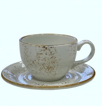 Чайная пара Craft White 340 мл 14 см Steelite