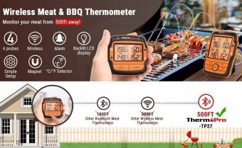 Беспроводной термометр для мяса ThermoPro TP-27C