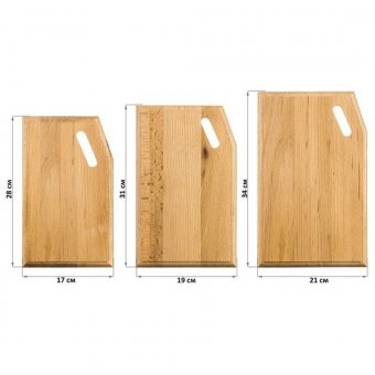 Набор разделочных досок из бука, 3 шт, ULMI