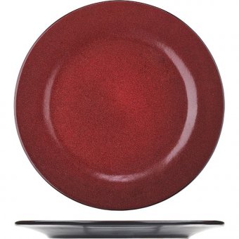 Тарелка фарфоровая «Млечный путь красный» D=26 см Борисовская Керамика 3013429