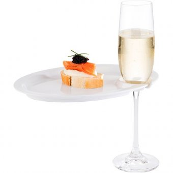Тарелка для комплимента с прорезью для бокала L=22, B=14 см APS 3013923