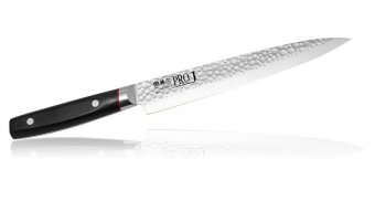 Кухонный нож для тонкой нарезки Kanetsugu, рукоять эко-дерево 6009