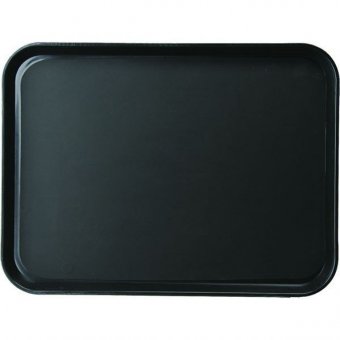 Поднос прямоугольный прорезиненный 38.1x50.8 см черный TouchLife 212998