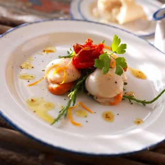 Тарелка глубокая «Блю дэппл» D=21.5 см Steelite 3011976