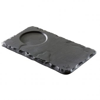 Блюдо с выемкой Basalt 14x8 см REVOL 3020879