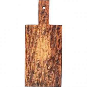Доска для подачи с ручкой L=350,B=150мм черный PPwood 4090733