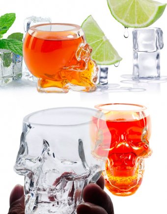 Стопка «Бедный Йорик» Glass Skull