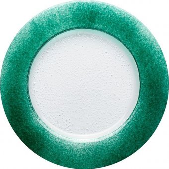 Тарелка мелкая "Бэнд" d=26 см темно-зеленая BDK-GLASS 3011743