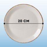 Тарелка мелкая «Браун дэппл» фарфор D=20 см Steelite 3012721