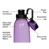 Бутылка для воды с петелькой из тритана фиолетовая 850 мл Hydrate Sistema 670