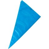 Мешок кондитерский одноразовый 80 микрон (100шт), полиэтилен, L=40 см, голубой
