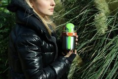 Термос  для горячего food flask оранжевый арт. BAM-FF-S003