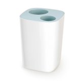 Контейнер мусорный split™ для ванной комнаты, бело-голубой арт. 70505