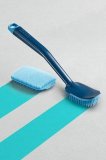 Щетка для мытья посуды cleantech с запасной насадкой синяя арт. 85157